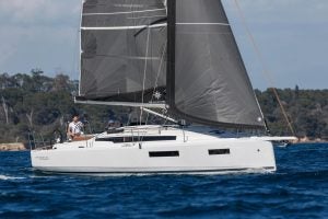 Das Segelboot Jeanneau Sun Odyssey 350 beim Segeln