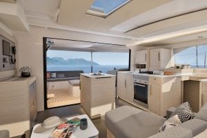 Fountaine Pajot 44 catamaran galley kitchen